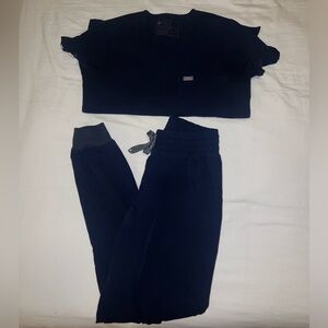 FIGS High Waisted Jogger Scrub Set- NAVY